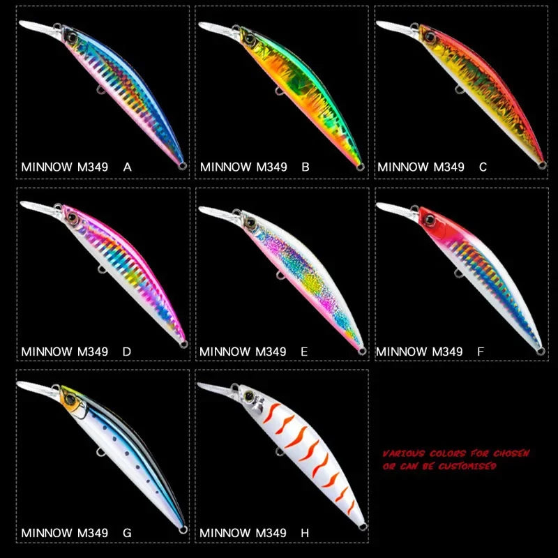 9cm 27g Minnow Fishing Lures Wobblers Crankbaits Jerkbaits Artificial Hard Baits Hooks 3D Eyes for Fishing Carp Pesca Isca