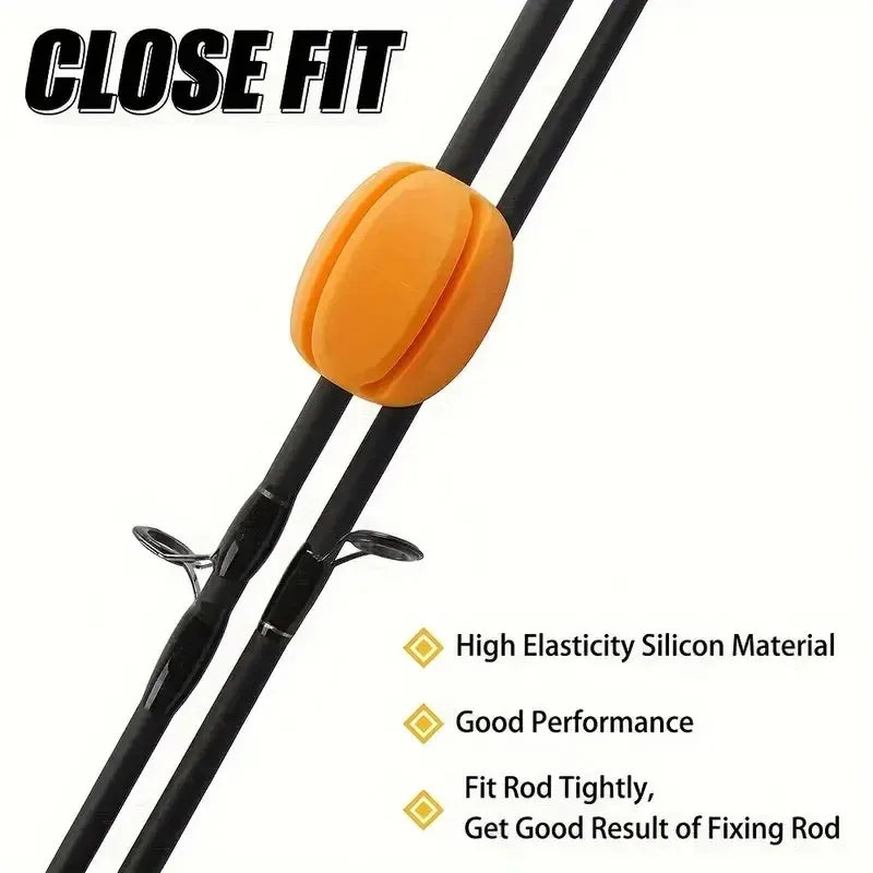 Fishing Accessories Lure Rod Holder Rod Ball Rod Puller Storage Ball Fishing Silicone Rod Ball