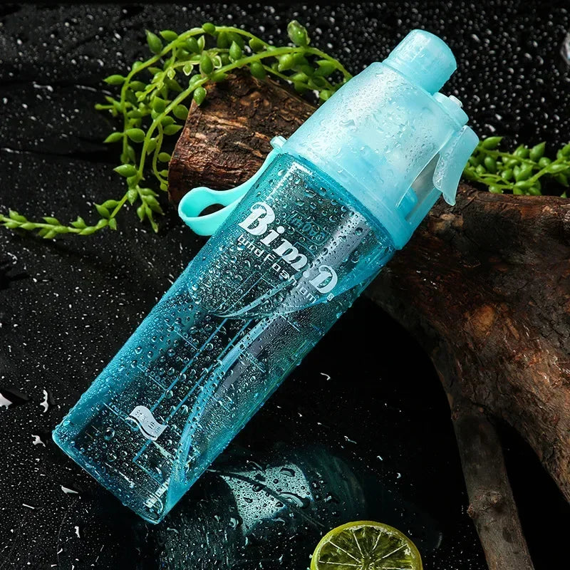 1/2PCS Spray Water Bottle for  Summer Outdoor Sports Portable Durable  Water Cup Hydration Accessories for Hiking Camping Travel