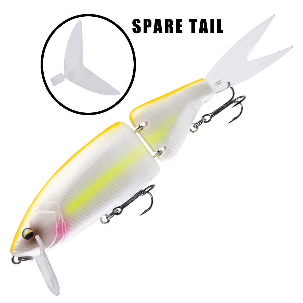 2 Section Fishing Floating Trout  Minnow Lure wake bait jointed Pencil lures Jerkbait Swimbait Predator Wobbler Minnow Pike