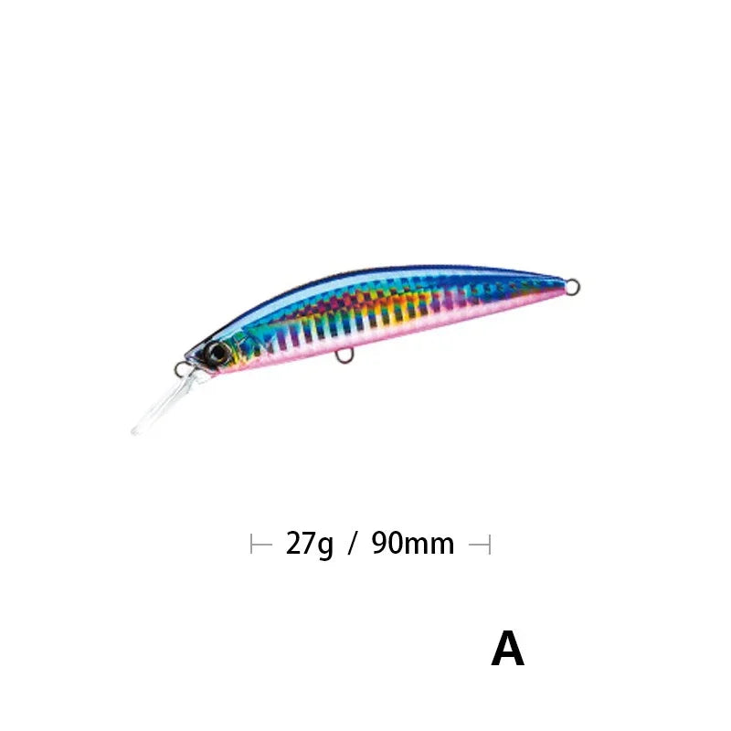 9cm 27g Minnow Fishing Lures Wobblers Crankbaits Jerkbaits Artificial Hard Baits Hooks 3D Eyes for Fishing Carp Pesca Isca