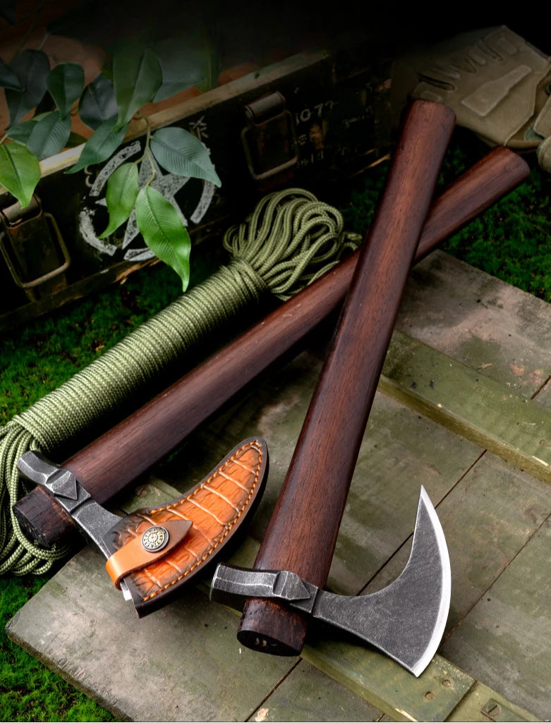 Wholesales Hand-forged Camping Axe Multi-functional Axe Chopping Firewood Tactical Camping Survival Axe Open Mountain