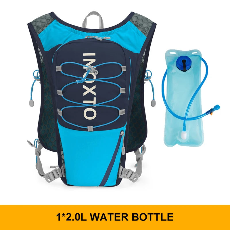 INOXTO 5L Lightweight Running Backpack Hydration Vest Running Bag Suitable for Bicycle Marathon Hiking Ultra-light and Portable