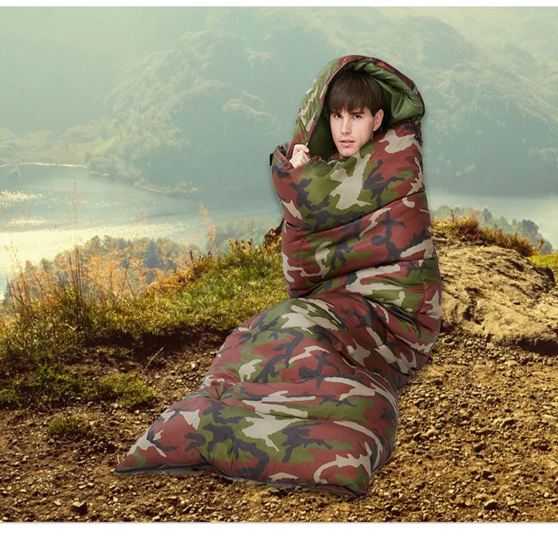 Natural Hiking Sleeping Bag, 0.95kg, Outdoor Camping Gear, Travel,  Mountaineering, Camping Bed, Hiking Supplies, Winter Quilt