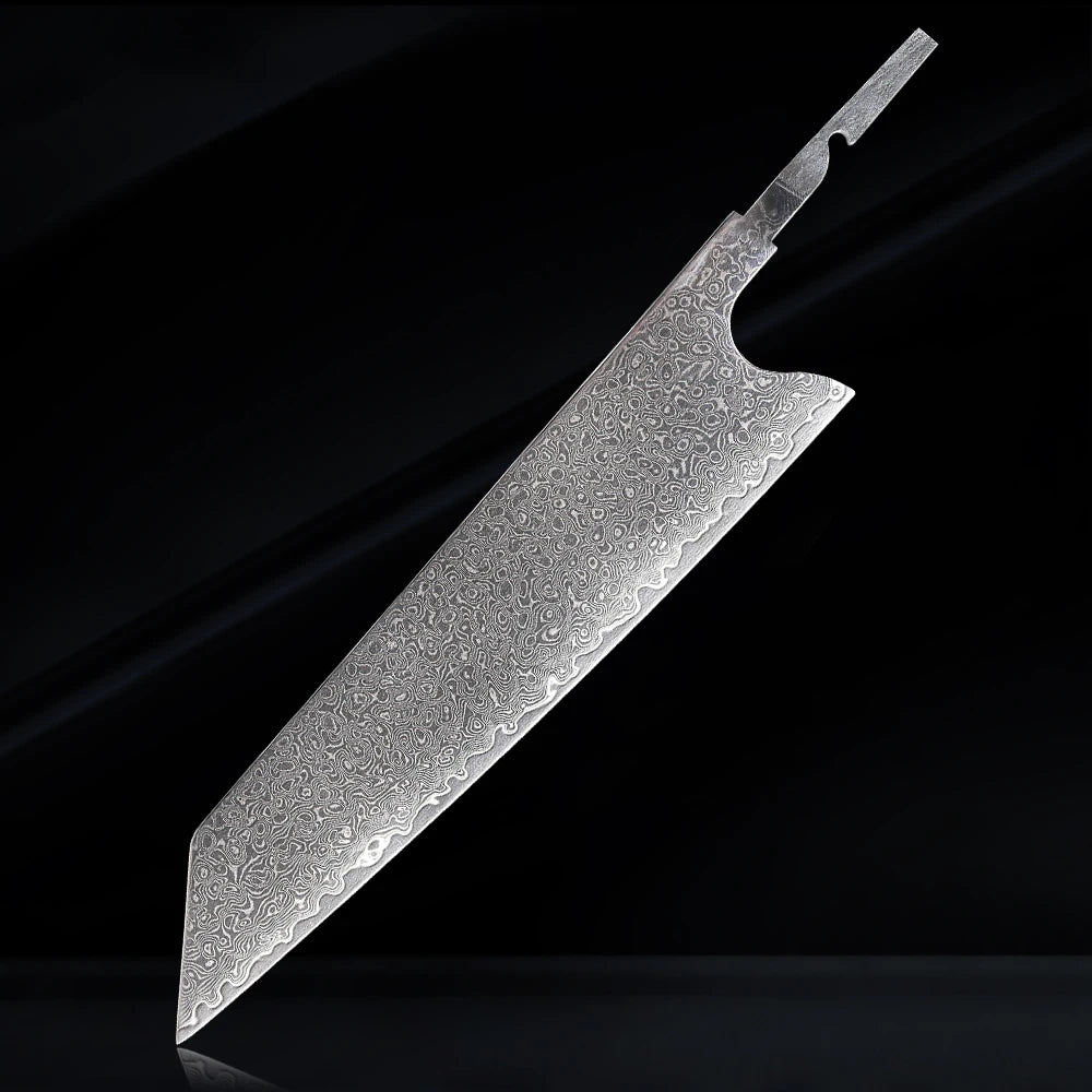 Knife Making Kit Nakiri Blade Blank 67 Layer Damascus Steel Knife DIY Handmade Japanese Professional Cooking Tools
