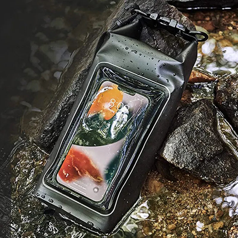 2L 5L Dry Bag Swimming Pack Touch Screen Outdoor Waterproof Kayak Storage Bag Trekking Drifting Rafting Surfing Boating Backpack