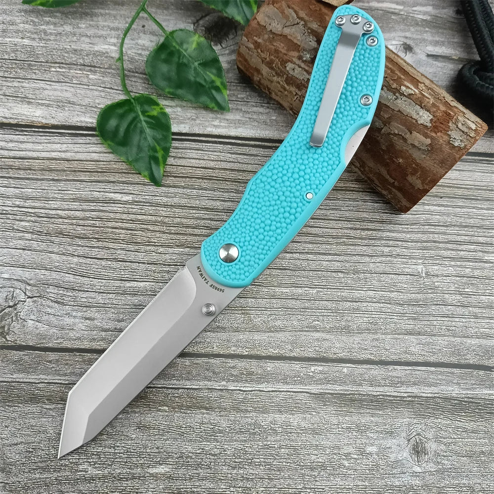 KB 5698SF Folding Pocket Knife 440C Blade Nylon Fibre Handle Ultra-Durable Stainless Steel Outdoor Camping Self-defense Knives
