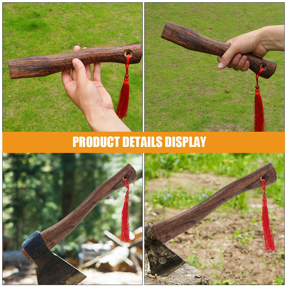 Ergonomic Axe Handle Durable Carbonized Wooden Hatchet For Camping Tools Axes Accessories Hand Tools woodworking