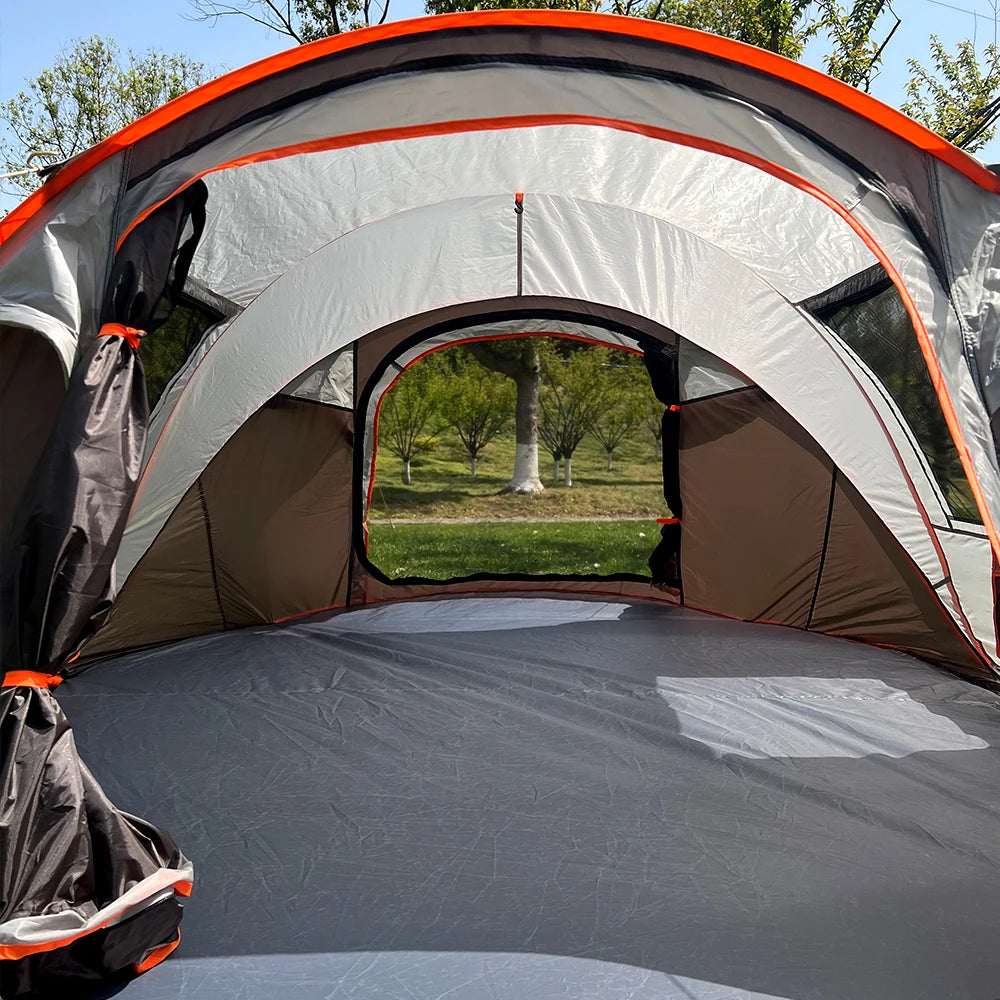 A pop-up tent, waterproof camping boat tent, portable outdoor tent, suitable for camping and hiking trips