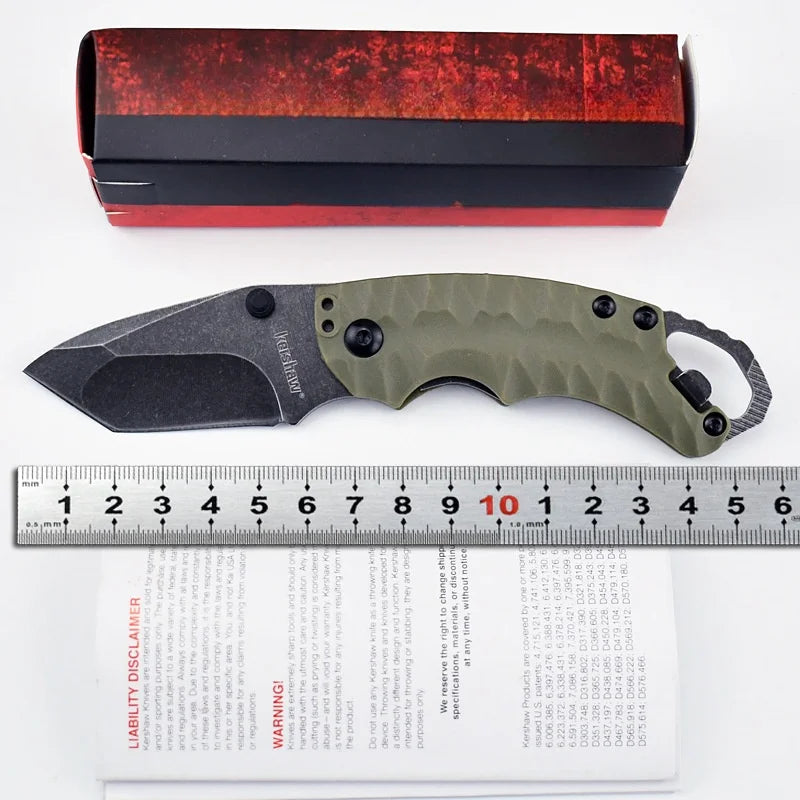 Multi-function pocket knife, suitable for camping, barbecue, hiking wilderness, high hardness, sharp and durable folding knife