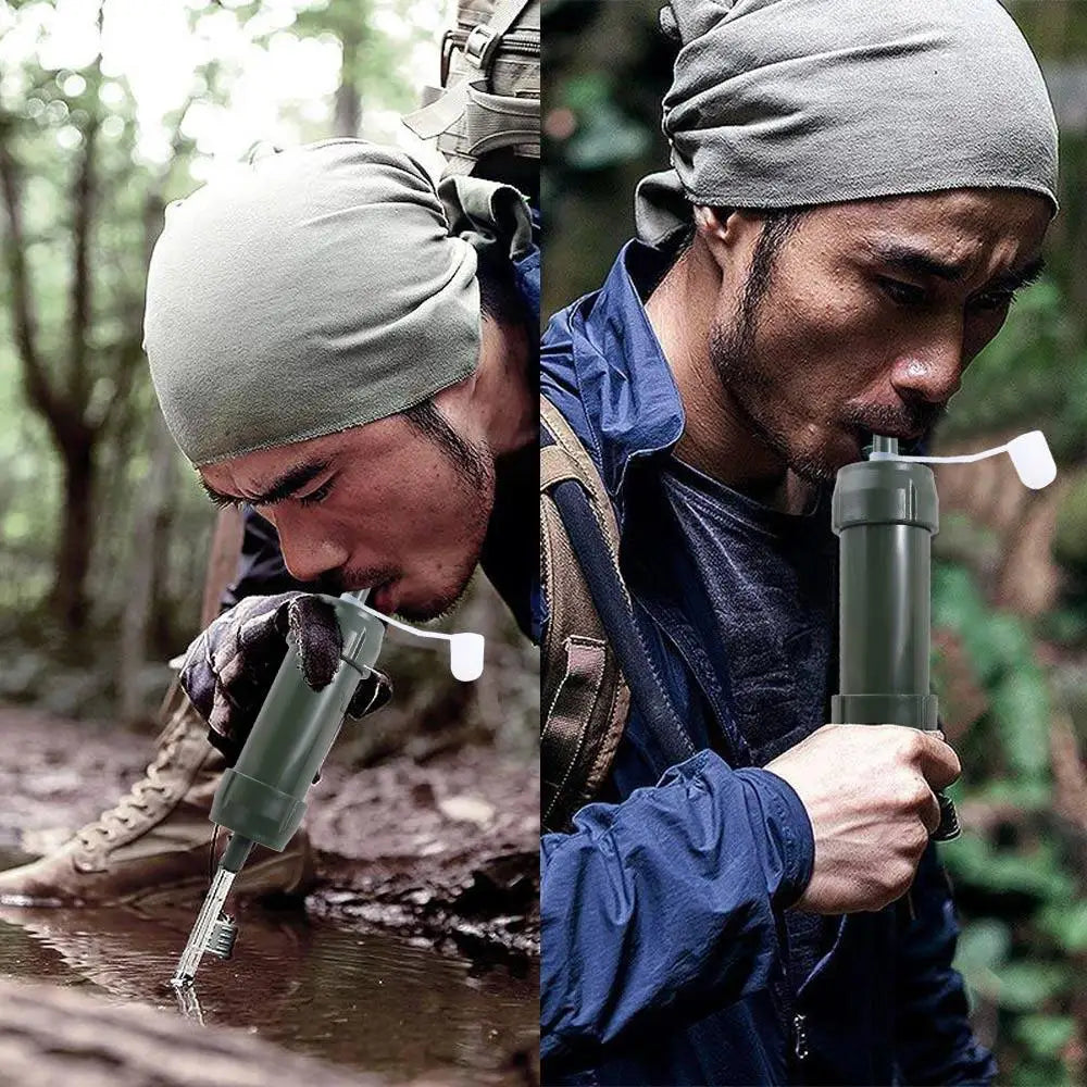 Mini Mini Water Filter Straw Straw Direct Drinking Purification Water Filter Survival Portable Drinking Water Filtering Straw