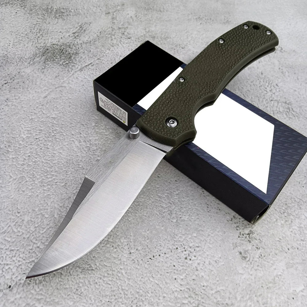 Outdoor EDC Camping Folding Knife 3.5 Satin Plain 8Cr13Mov Blade Nylon Handle High Quality Self Defense Pocket Knives