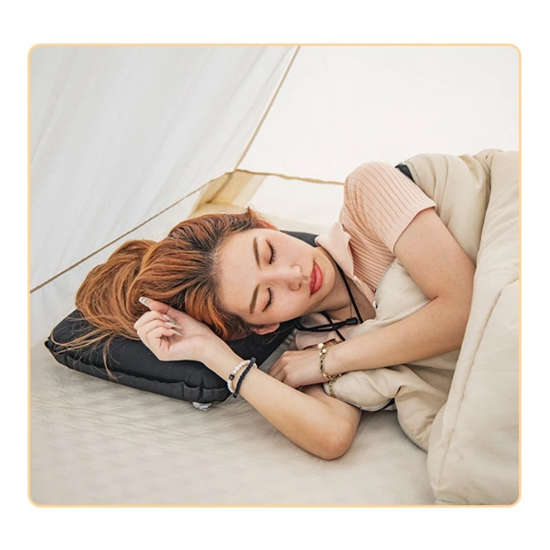 Naturehike-Blackdog Self-Inflating Pillow Sleeping Bag Pillow For Outdoor Camping Air U-shaped Pillow Portable Travel Pillow
