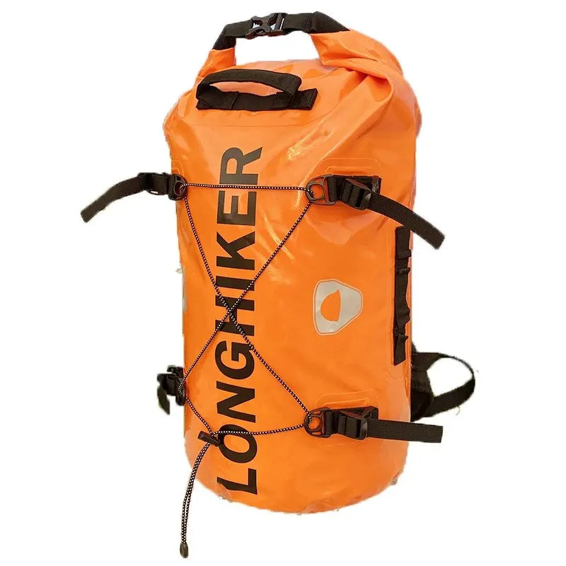 30L Outdoor Waterproof Backpack River Rafting Fishing Caving Tour Hiking Pole Riding Backpack
