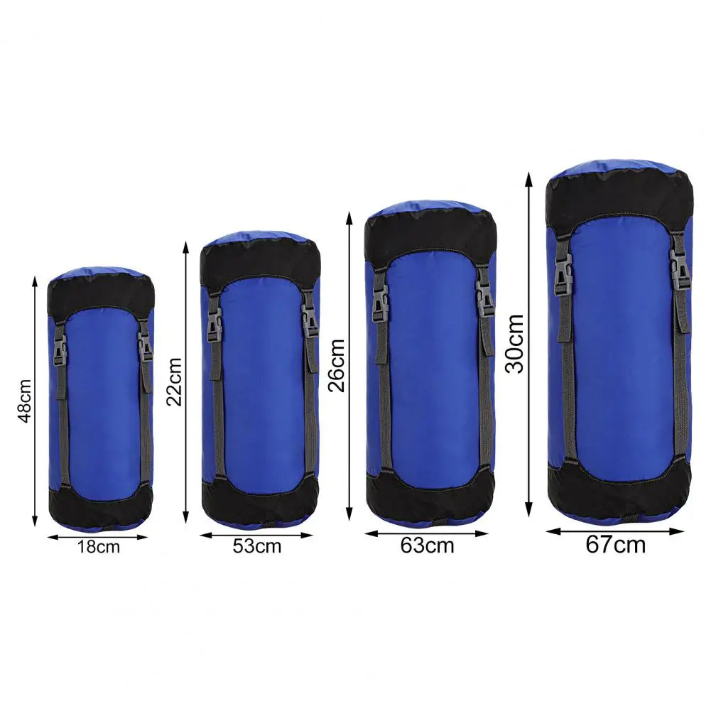 8/15/25/35L Sleeping Bag Compression Sack Drawstring Ultralight Waterproof Buckle Storage Nylon Down Jacket Duvet Stuff Bag