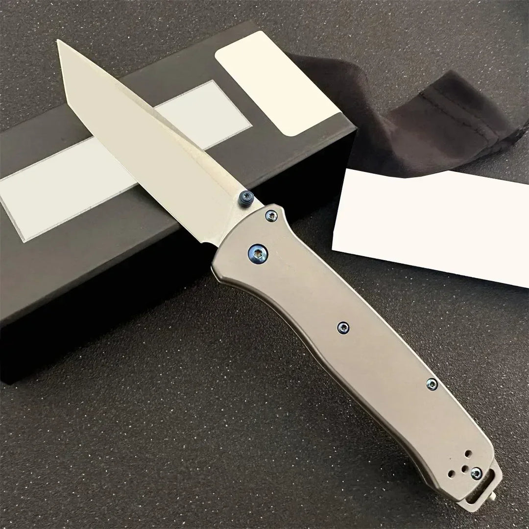 537 Bailout BM Knife Self Defense Pocket Knives Outdoor EDC Survival Flipper Folding Knife Camping Hunting Tool Nylon Handle