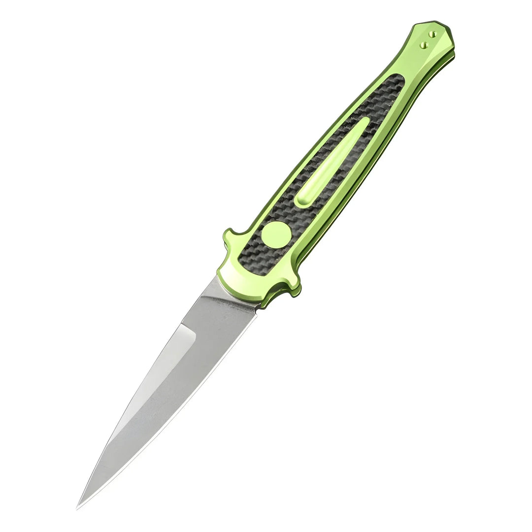 KS 7150 Folding Knife  Outdoor Pocket Knives D2 Blade Aluminum Inlaid Carbon Fiber Handle EDC Camping Hiking Survival Knives