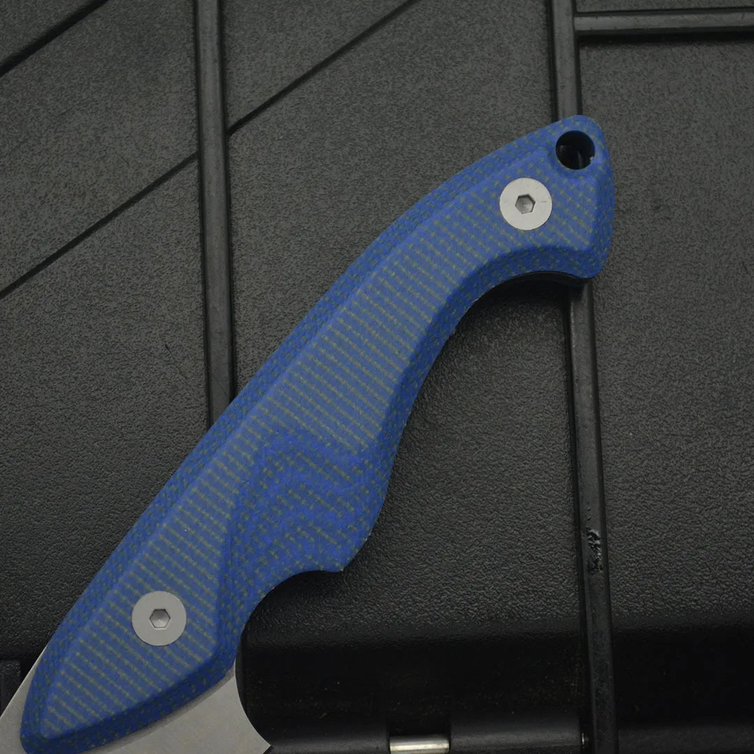 Trskt 440C Tactical Knife ,Necker Pocket Knife,Csgo Camping Rescue Survival Knives EDC Tool Flax Handle With Kydex,Dropshipping