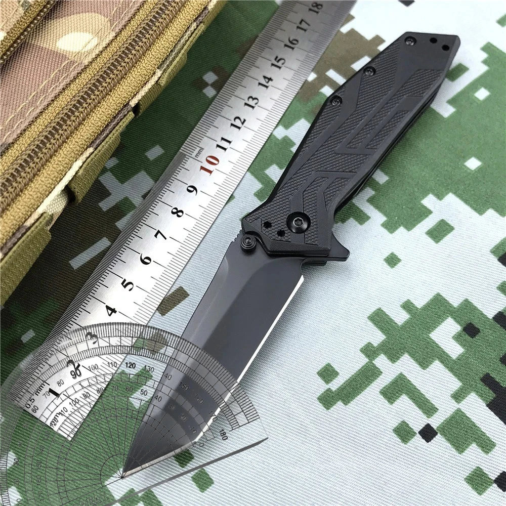 KS Brawler 1990 Camping Hiking Folding Knife Portable Stainless Steel Knife Combat Self Defense Utility Outdoor Pocket
