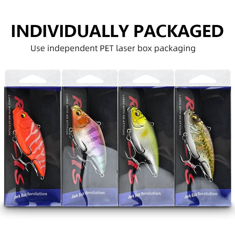 MEREDITH VIBRATION-X VIB 75mm 19g Wobblers Fishing Tackle Fishing Lures Vibration Bait for Full Depth Artificial Accessories