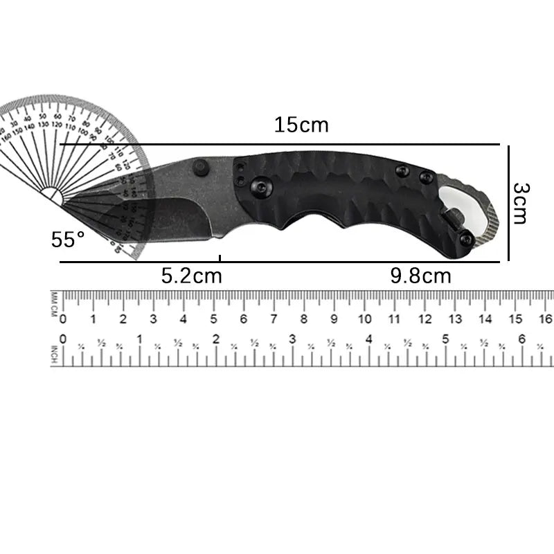Multi-function pocket knife, suitable for camping, barbecue, hiking wilderness, high hardness, sharp and durable folding knife
