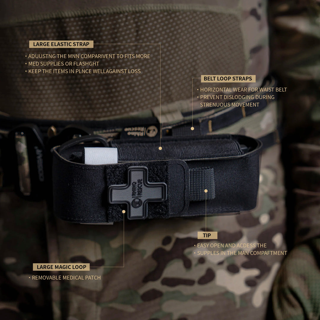 Rhino Rescue Tourniquet Pouch Holder, Molle Medical Shears Pouch Scissors Bag Fit for Tourniquet,Outdoor Small Tool Bag