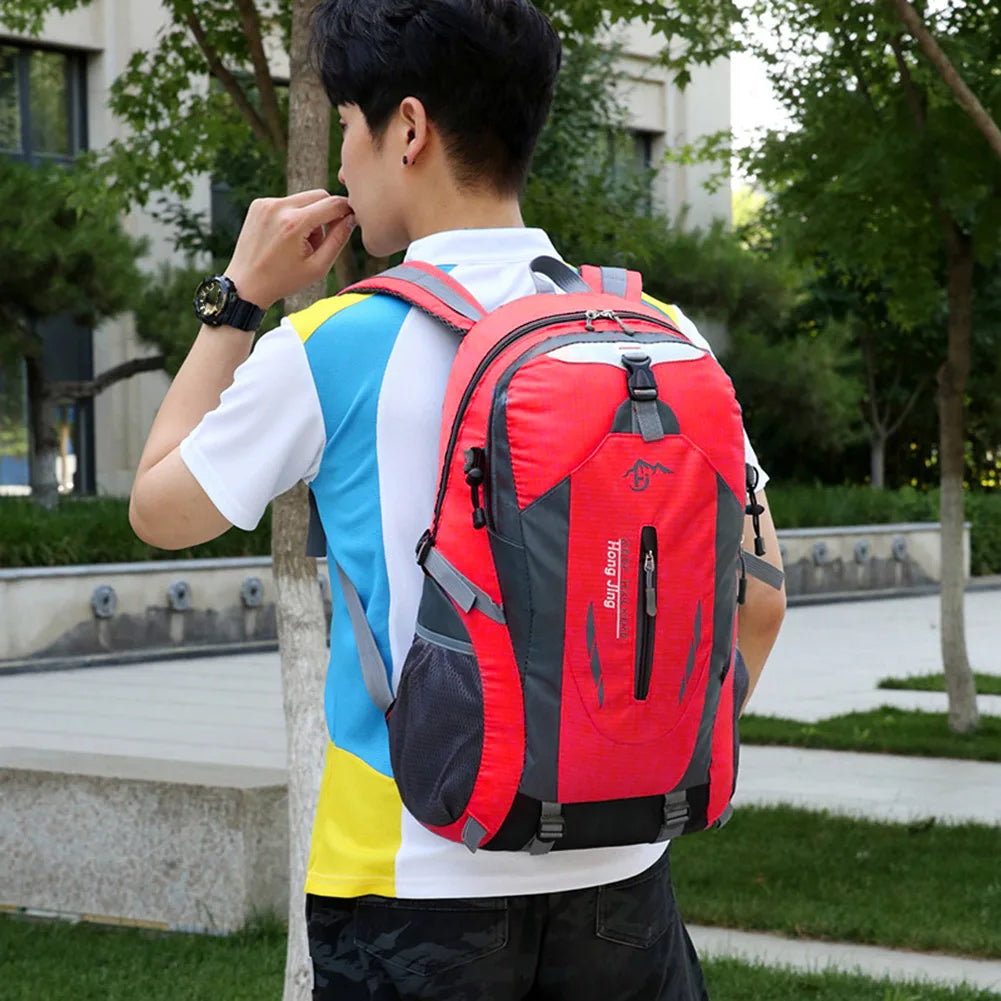 40L Travel Backpack Men and Women Outdoor Mountaineering Hiking Storage Bag Fashion Lightweight Camping Luggage Bags